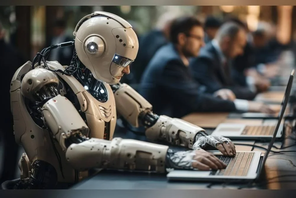 Jangan salahkan majikan jika mereka beralih kepada robot yang tak akan ponteng kerja dan memohon cuti sakit. Foto hiasan