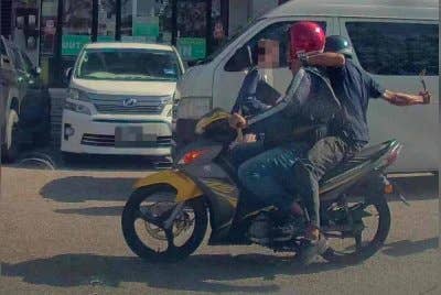 Tangkap layar insiden cubaan samun di kawasan Bandar Seri Alam, Masai Rabu lalu.