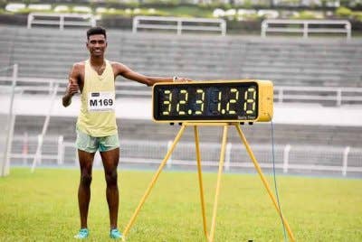 Sanjay muncul pemenang acara 10,000m Super Series di Kuala Lumpur pada Sabtu. Foto Facebook MA
