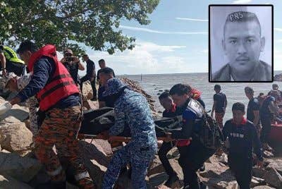 Mohd Faizal Mohd Nor, 45, ditemui pasukan penyelamat kira-kira 0.8 batu nautika dari lokasi kelong runtuh di perairan Senaggarang Batu Pahat.