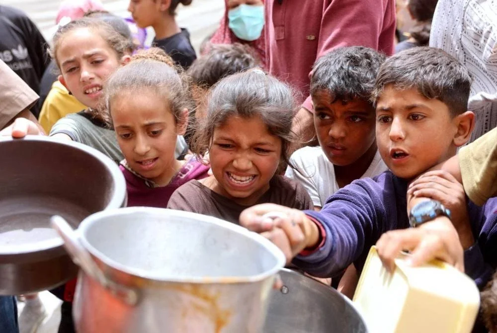 Golongan kanak-kanak paling terkesan dengan tindakan Zionis yang menggunakan kelaparan sebagai senjata perang.