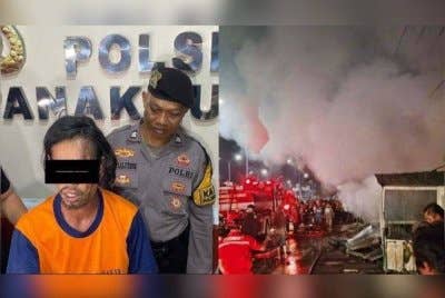 A turut mengalami kesan melecur pada tangan dan mukanya. Foto Agensi