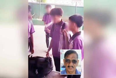 Tular klip video memaparkan pelajar sekolah menghisap vape di Batu Caves, Selangor. Gambar kecil: Subbarow