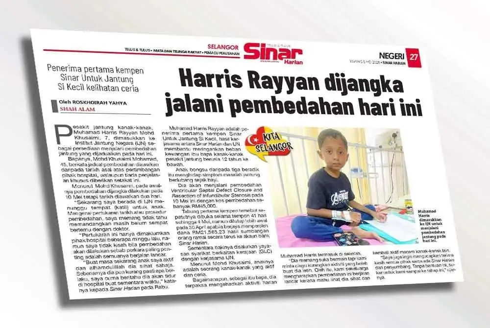 Laporan Sinar Harian pada Khamis lalu.