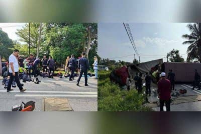 Lapan dilaporkan maut dalam nahas melibatkan sebuah kenderaan Pasukan Simpanan Persekutuan (FRU) bertembung dengan lori muatan batu di Jalan Chikus -Sungai Lampam pada Selasa.