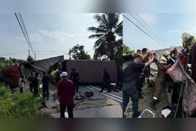 Polis Perak mengesahkan dua mangsa terbaharu yang meninggal dunia ialah seorang lagi anggota FRU yang tersepit dan pemandu lori muatan batu.