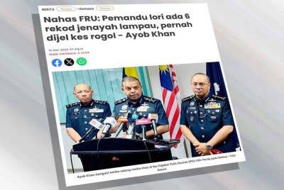 Pemandu lori yang didakwa merempuh trak FRU sehingga menyebabkan sembilan anggota terkorban mempunyai enam rekod jenayah lampau termasuk satu kes rogol.