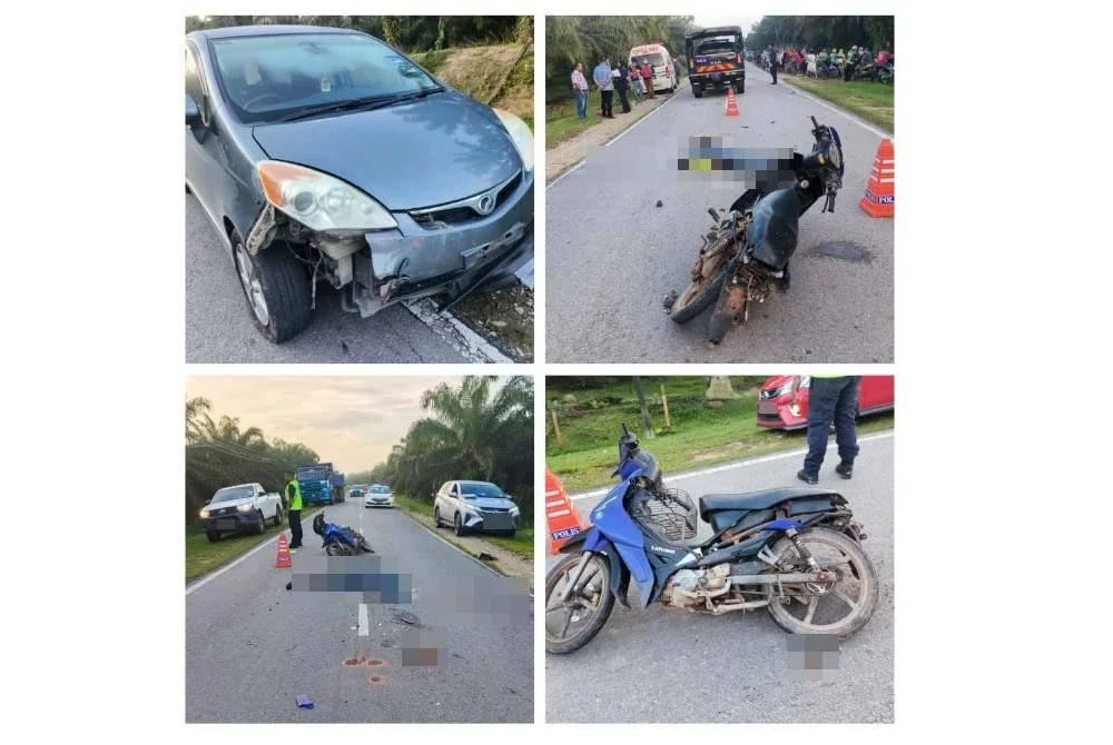 Seorang wanita maut dengan keadaan kaki kirinya putus selepas motosikal ditunggang dirempuh sebuah kereta yang gagal mengelak mangsa.