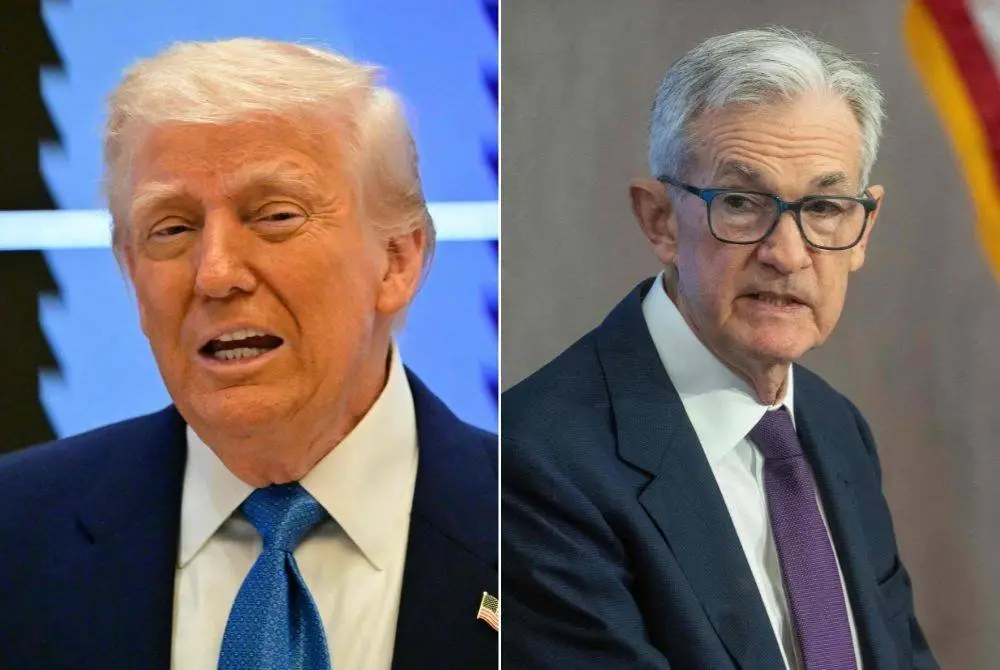 Donald Trump dan Jerome Powell