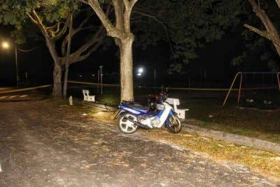 Lokasi berlaku kejadian tikaman di Jalan Sum 1, Kampung Paya Sum, Sungai Udang pada Jumaat lalu.