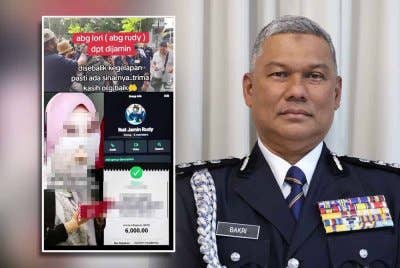 Tangkap layar video memaparkan usaha pihak tertentu untuk membayar jaminan pemandu lori yang dituduh di Mahkamah Majistret Teluk Intan, Jumaat lalu. Gambar kanan: Bakri