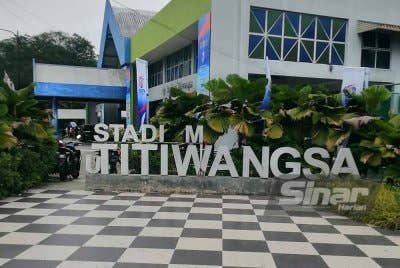 Stadium Titiwangsa, venue perlawanan akhir acara regu berpasukan Kejohanan Sepak Takraw Piala Asia Kuala Lumpur 2025. - FOTO: SINAR HARIAN