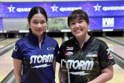 Li Jane (kanan) dan Nur Hazirah berada dalam kelompok empat terbaik Kejohanan USBC Queens di AS. Foto MTBC