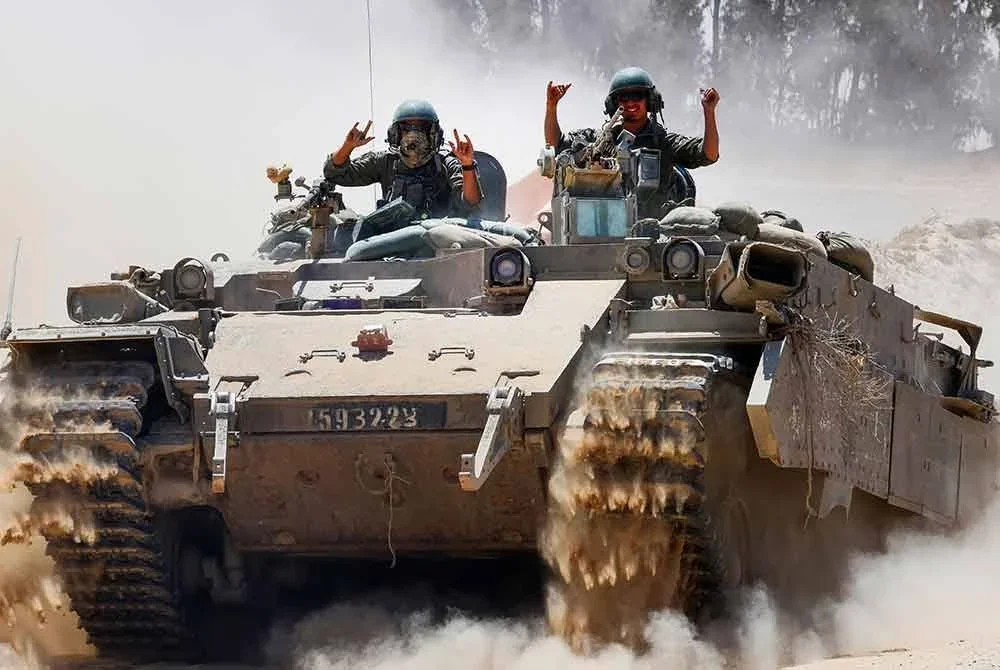 Kempen pencerobohan baharu di bawah Operasi Kenderaan Perang Gideon yang dilancarkan Israel ke atas Genting Gaza sejak minggu lalu mencetuskan kebimbangan rantau Asia Barat. Foto AFP