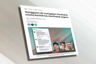 Laporan Sinar Harian berhubung gangguan air mengejut: Penduduk minta Ranhill SAJ bertindak segera
