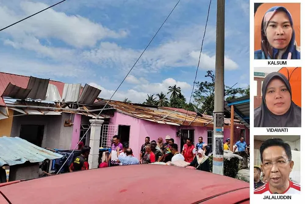 Antara rumah penduduk yang terjejas