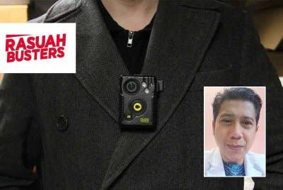 Beberapa cabaran perlu ditangani sebelum pelaksanaan kamera badan direalisasikan sepenuhnya. Gambar kecil: Dr Hamdan Daniel