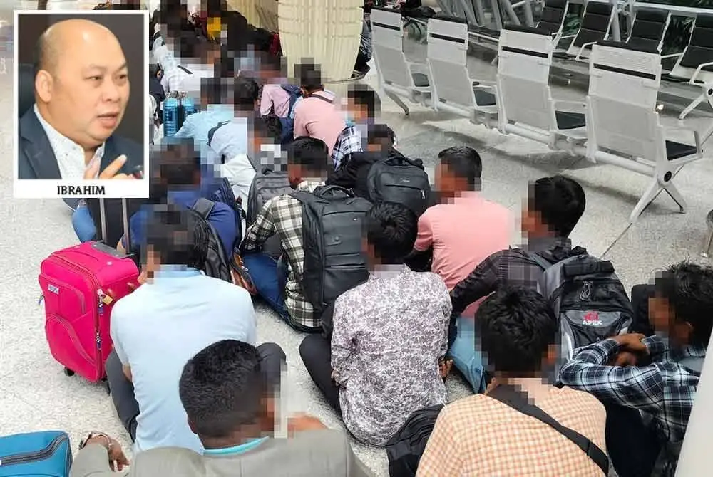 Antara warga asing disyaki gagal memenuhi syarat kemasukan sebagai pelancong ke Malaysia ditahan AKPS KLIA.