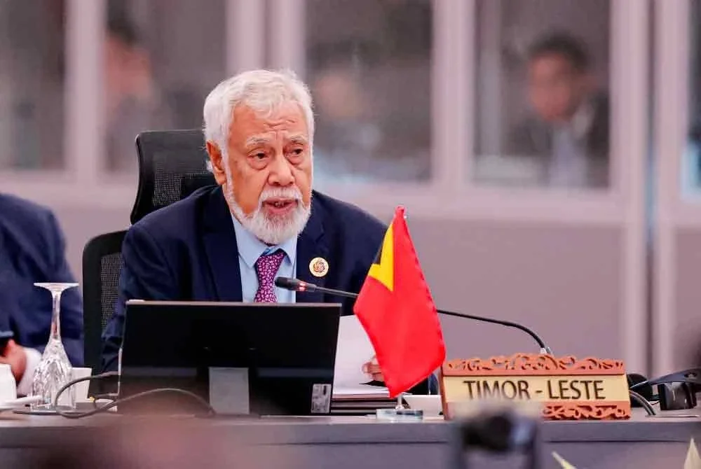 Perdana Menteri Timor Leste, Kay Rala Xanana Gusmão ketika hadir Sidang Kemuncak ASEAN ke-46 di KLCC. Foto Bernama