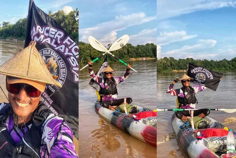 Zaki Bijak memulakan misi kayak solo dari Cameron Highlands ke Pekan yang dijangka selesai pada 31 Mei ini.
Foto ihsan Zaki