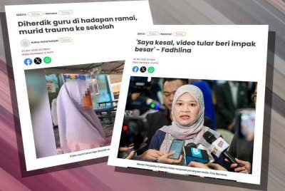 Laporan Sinar Harian berhubung insiden murid trauma ke sekolah diherdik guru di hadapan ramai.