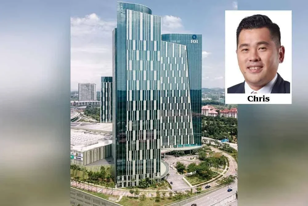 IOI City Towers 1 & 2 yang terdiri daripada 968,000 kaki telah menaik taraf GBI kepada perak, menandakan usaha IOI Properties Group terhadap persekitaran binaan yang lebih hijau. Gambar kecil: Chris
