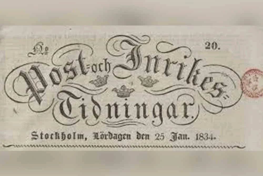 Post-och Inrikes Tidningar. - Agensi