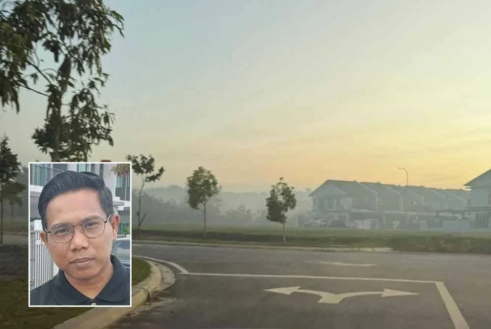 Kehadiran asap akibat pembakaran terbuka bukan sahaja mengganggu keselesaan, malah turut menjejaskan kesihatan penduduk. Gambar kecil: Shari Edzwan