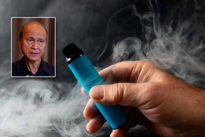Semua pihak harus berganding bahu memainkan peranan bagi memastikan generasi muda tidak dibelenggu dengan vape yang bukan sahaja sia-sia, malah boleh merosakkan masa hadapan. Gambar kecil: Lee Lam Thye