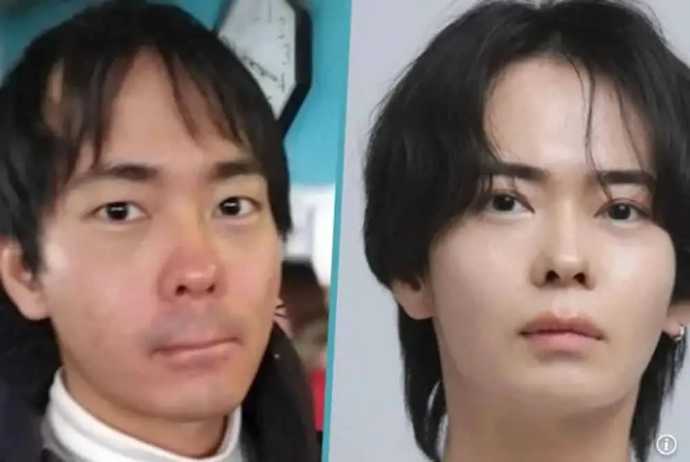 Gambar Aki sebelum dan selepas mengamalkan diet ketat untuk kelihatan lebih muda. - Agensi