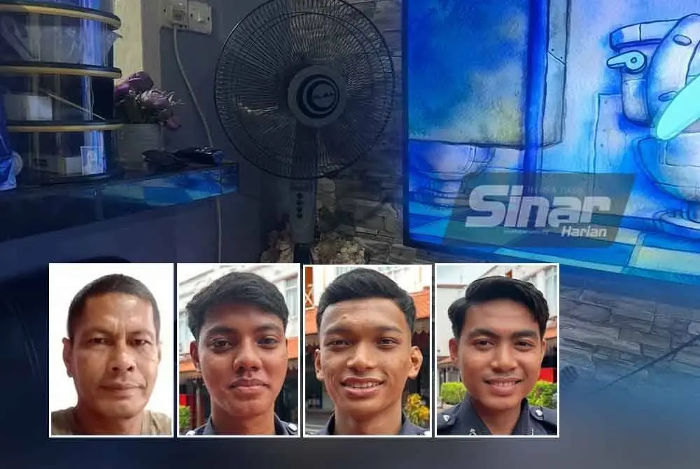 Penduduk terpaksa menambah kipas di ruang tamu rumah bagi mengelak cuaca panas yang melanda di beberapa negeri ketika ini . - FOTO: SINAR HARIAN/ADILA SHARINNI WAHID, gambar kecil dari kiri: Akidi, Muhammad Nabil, Muhammad Irman, Erison
