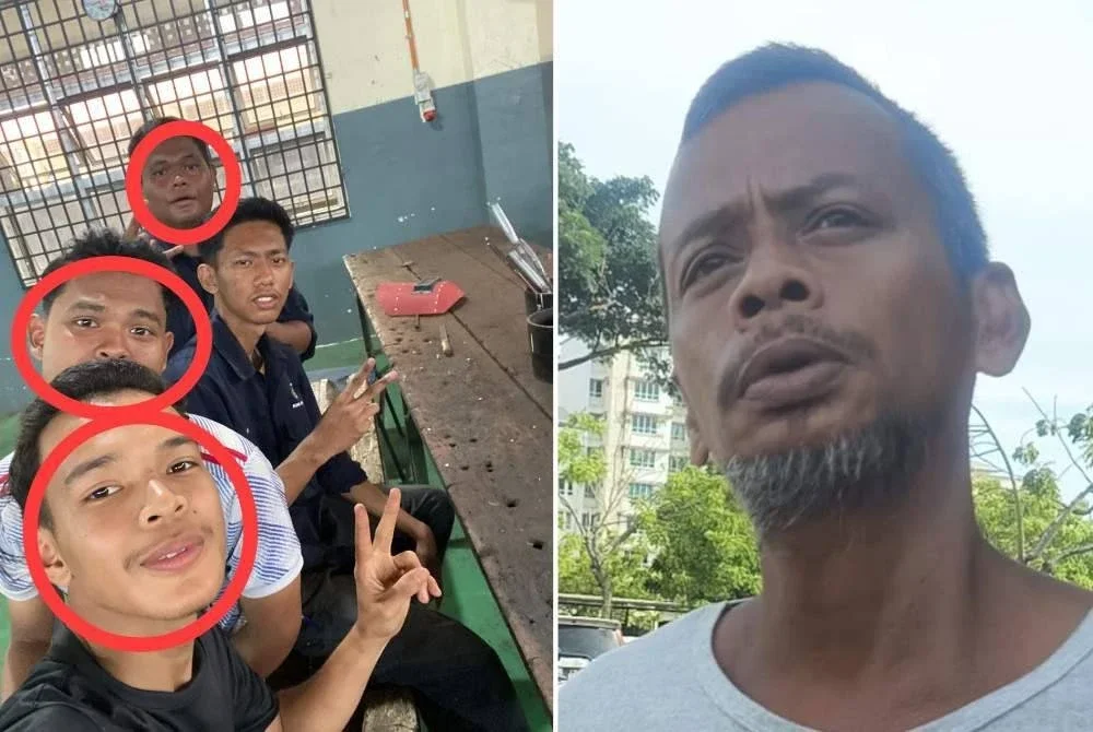 Gambar kenangan Nik Mohd Amirul Adli (kanan) bersama tiga rakannya yang maut iaitu Allahyarham Muhammad Arif Aifan, Muhammad Fahmi dan Muhammad Habil. (Kanan: Mohd Sobri)