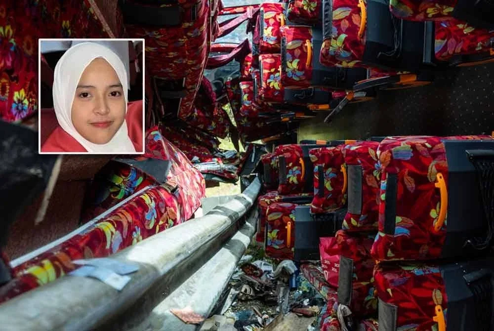 Kesesakan lalu lintas menyebabkan seorang pelajar UPSI terlepas daripada menaiki bas yang terlibat dalam kemalangan di Jalan Jeli-Gerik sehingga mengorbankan 15 nyawa awal pagi tadi. (Gambar kecil: Nur Adilah)