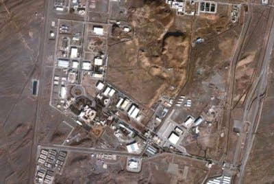 Imej satelit menunjukkan kemudahan nuklear Natanz yang menjadi sasaran utama IDF. Foto Agensi