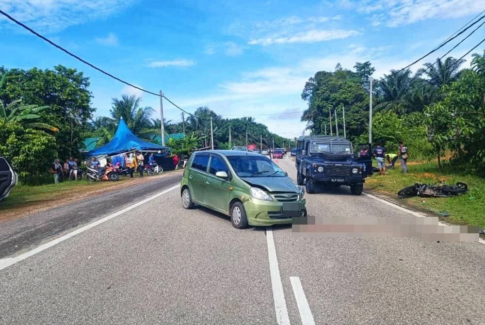 Kemalangan membabitkan dua kenderaan meragut satu nyawa dalam kejadian pada Rabu. Foto ihsan PDRM