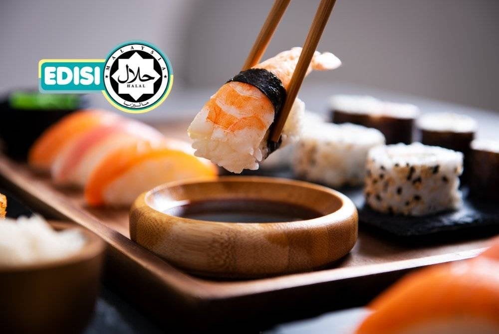 Singkir elemen haram dalam sushi