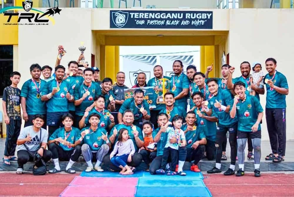 SESMA OB juara Liga Ragbi Terengganu 2025. FOTO: PERSATUAN RAGBI NEGERI TERENGGANU