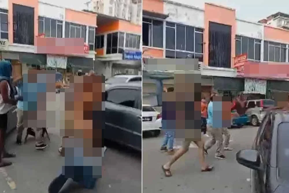 Dua kumpulan individu menggunakan kerusi sebagai senjata dalam pergaduhan di sebuah restoran di Kinarut, Papar.