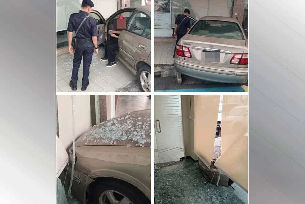 Keadaan di lokasi kejadian kemalangan di Seksyen 21 di sini pada Isnin.