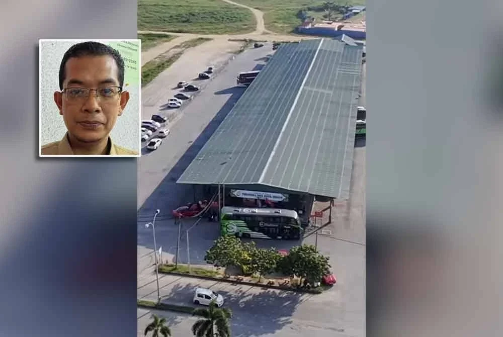 Stesen Bas Kota Bharu di Lembah Sireh yang digunakan oleh rakyat Kelantan dan luar Kelantan ketika ini. Gambar kecil: Saizol