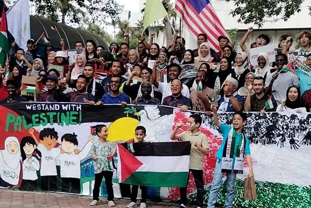 Peserta yang menyertai Program Voice for Palestine anjuran UTM.