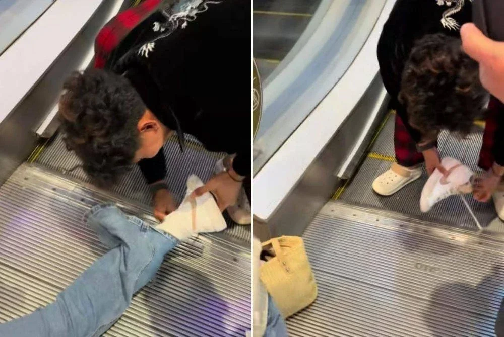 Tangkap layar video perkongsian Nur Haziqah pada Isnin di platform TikTok.