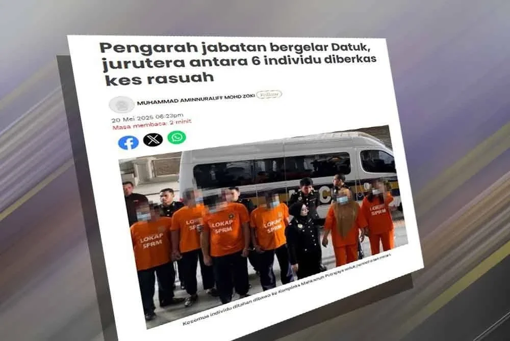 Laporan Sinar Harian pada 20 Mei lalu.