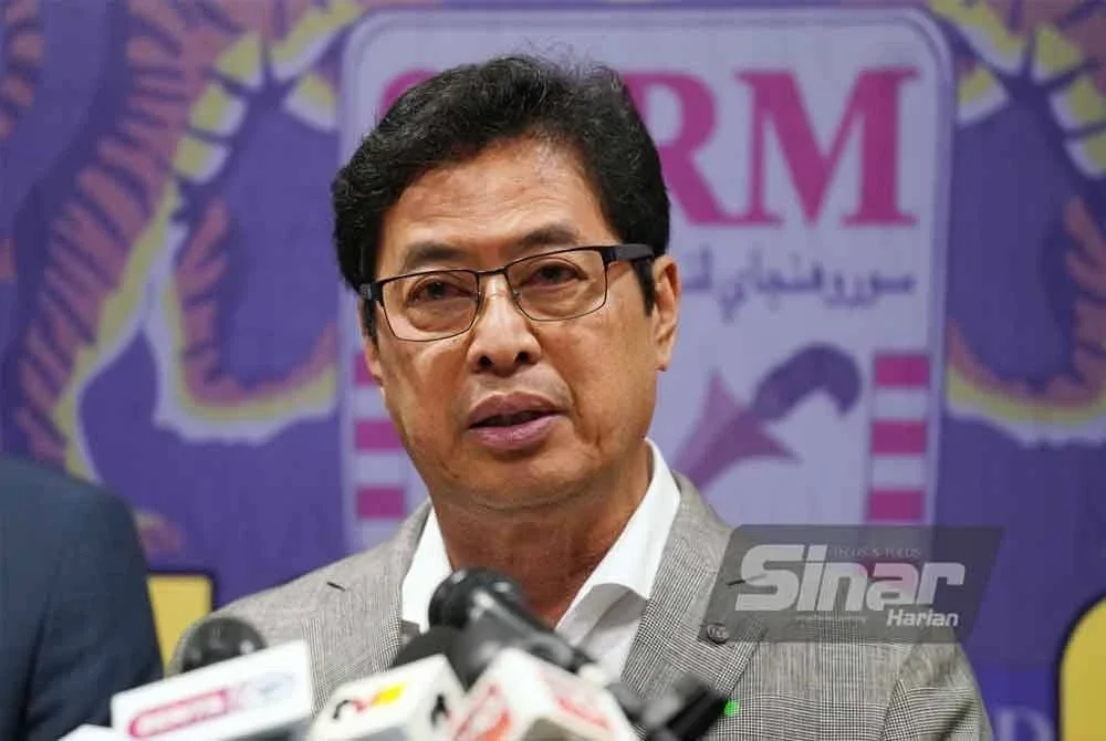 Ketua Pesuruhjaya SPRM, Tan Sri Azam Baki mengadakan sidang media yang diadakan di Ibu Pejabat Suruhanjaya Pencegahan Rasuah Malaysia (SPRM) pada Rabu. Foto Sinar Harian.