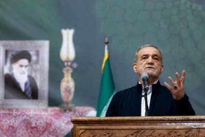 Pezeshkian mengumumkan penamatan konflik bersenjata selama 12 hari. - AFP