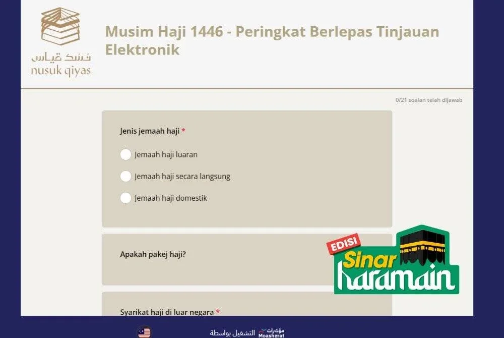 ARAB SAUDI menyediakan laman web khusus untuk tinjauan musim haji lalu bagi penambahbaikan berterusan musim haji seterusnya.