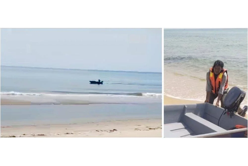 Tindakan seorang warga emas mengemudi bot fiber yang baharu dibeli di sebuah kedai di Dungun, Terengganu dan membawanya pulang melalui laluan laut ke Kelantan mencuri perhatian warganet sejak Rabu. Foto tular