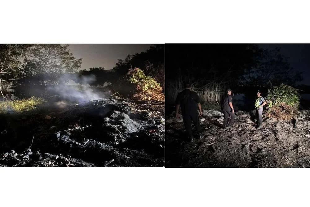 Empat tapak sampah haram dikenal pasti di Dengkil hasil rondaan dan maklumat awam yang diterima. Foto Facebook MPSepang.