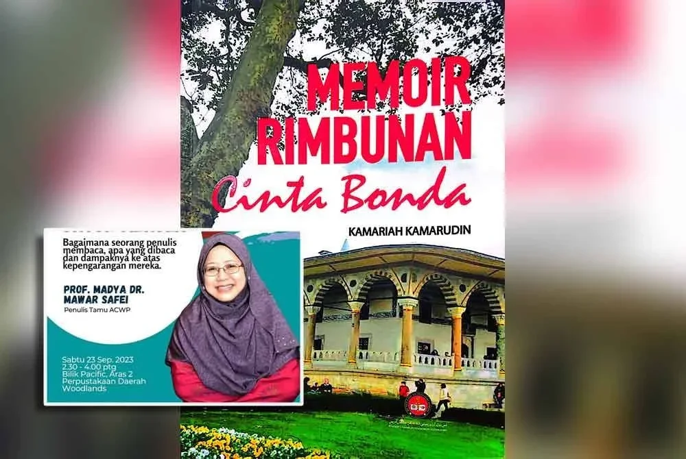 Memoir Rimbunan Cinta Bonda. Gambar kecil: Mawar Safei
