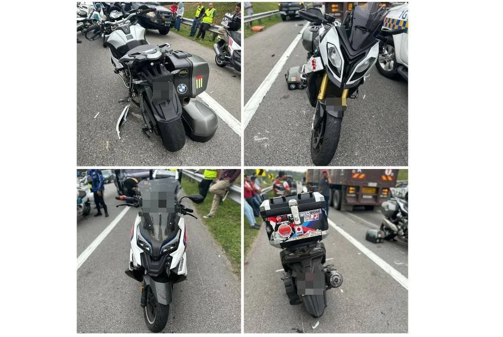 Seorang penunggang motosikal berkuasa tinggi maut selepas digilis treler akibat sebuah kenderaan pacuan empat roda membrek secara mengejut di lorong kecemasan di Seremban.
